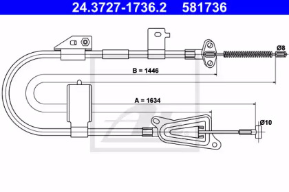 Рычаги / Тросы / Тяги ATE для NISSAN ALMERA II Hatchback (N16) 1.5