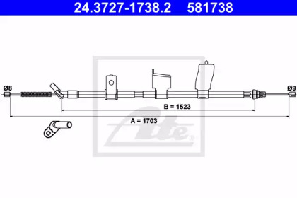 Тормоза ATE для NISSAN QASHQAI II (J11, J11_) 1.5 dCi