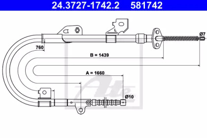 Рычаги / Тросы / Тяги ATE для NISSAN ALMERA I (N15) 2.0 D