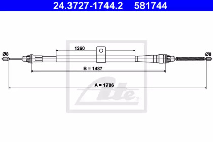 Рычаги / Тросы / Тяги ATE для NISSAN NOTE (E11, NE11) 1.4