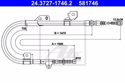 Рычаги / Тросы / Тяги ATE для NISSAN ALMERA I (N15) 2.0 D