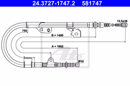 Рычаги / Тросы / Тяги ATE для NISSAN ALMERA I (N15) 2.0 D