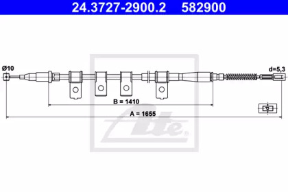 Тормоза ATE для CHEVROLET LANOS седан 1.6 16V