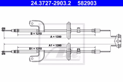 Тормоза ATE для CHEVROLET AVEO седан (T300) 1.2