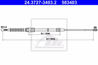 Рычаги / Тросы / Тяги ATE для VW POLO (6R, 6C) 1.4 BiFuel