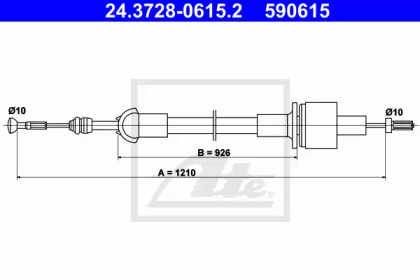 Система управления сцеплением ATE для FORD ESCORT IV Кабриолет (ALF) 1.6 i