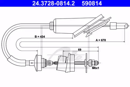 Система управления сцеплением ATE для PEUGEOT 106 I (1A, 1C) 1.6