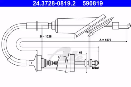 Система управления сцеплением ATE для PEUGEOT 106 I (1A, 1C) 1.6