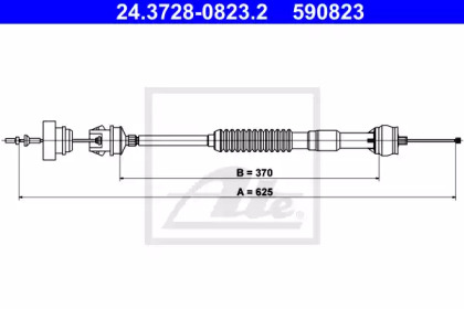 Система управления сцеплением ATE для PEUGEOT 306 Кабриолет (7D, N3, N5) 1.8 16V