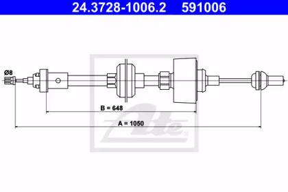Система управления сцеплением ATE для RENAULT RAPID Фургон (F40_, G40_) 1.4 (F402)