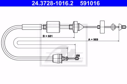 Система управления сцеплением ATE для NISSAN KUBISTAR (X76) 1.2