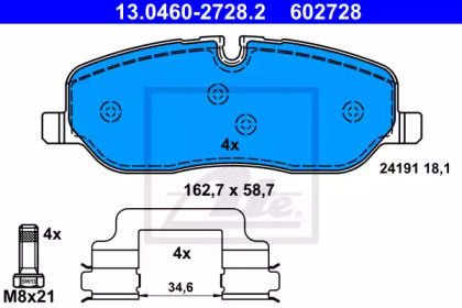Запчасти для ТО ATE для LAND ROVER DISCOVERY III (L319) 4.4 4x4