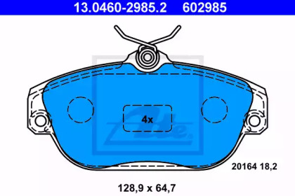 Дисковой тормозной механизм ATE для VOLVO 940 II (944) 2.3 Turbo