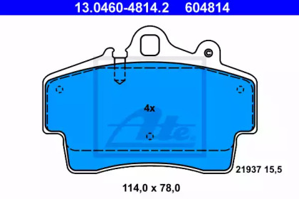 Запчасти для ТО ATE для PORSCHE BOXSTER (986) 2.7