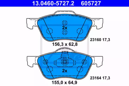 Запчасти для ТО ATE для NISSAN PRIMERA Hatchback (P11) 2.0 16V