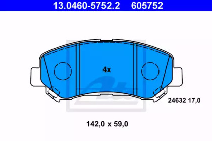 Запчасти для ТО ATE для NISSAN QASHQAI II (J11, J11_) 1.5 dCi