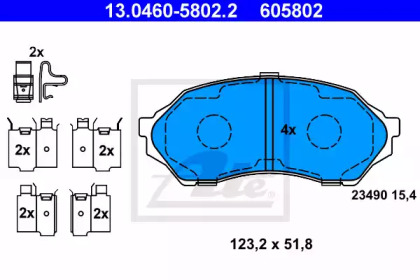 Дополнительные работы ATE для MAZDA 323 S VI (BJ) 1.4 16V