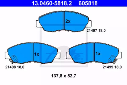 Запчасти для ТО ATE для HONDA ACCORD IV (CB) 2.0 i 16V (CB3)