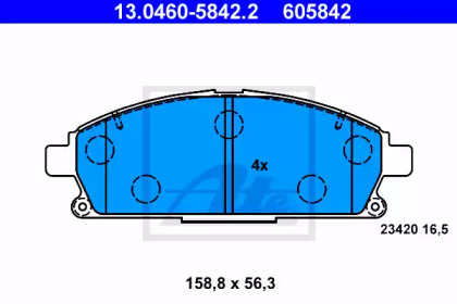 Запчасти для ТО ATE для NISSAN X-TRAIL (T30) 2.2 dCi 4x4