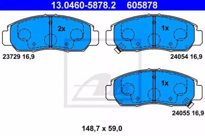 Дополнительные работы ATE для HONDA CIVIC VII Hatchback (EU, EP, EV) 2.0 i Sport