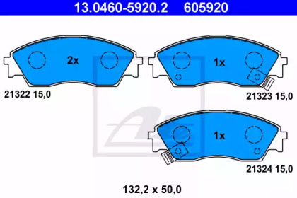 Запчасти для ТО ATE для HONDA CIVIC II Shuttle (EE) 1.6 i 16V 4WD (EE4)