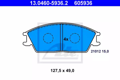 Дисковой тормозной механизм ATE для HONDA ACCORD II Hatchback (AC, AD) 1.8 EX (AD)