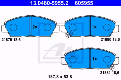 Запчасти для ТО ATE для HONDA PRELUDE IV (BB_) 2.0 i 16V (BB3)