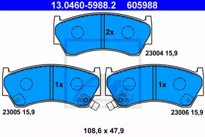 Дисковой тормозной механизм ATE для NISSAN ALMERA I (N15) 2.0 D