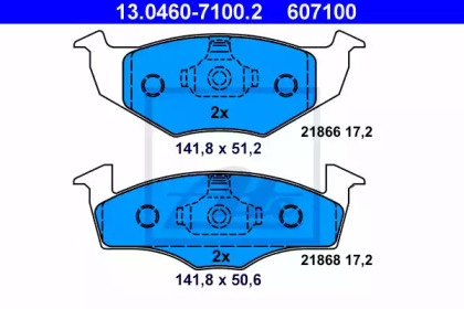 Запчасти для ТО ATE для VW POLO (6N1) 64 1.9 D