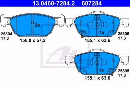 Запчасти для ТО ATE для HONDA CIVIC IX (FK) 1.4 i-VTEC (FK1)
