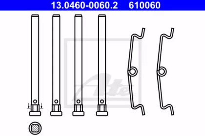 Дисковой тормозной механизм ATE для PEUGEOT 205 I (741A/C) 1.7 Diesel