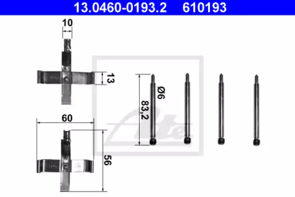 Дисковой тормозной механизм ATE для PORSCHE 911 3.2 SC Carrera
