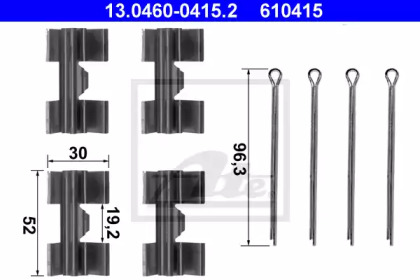 Дисковой тормозной механизм ATE для FORD TRANSIT Фургон (V_ _) 2.4 D (VVS)
