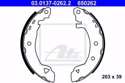 Барабанный тормозной механизм ATE для ALFA ROMEO 146 (930_) 1.9 JTD (930.B4B)