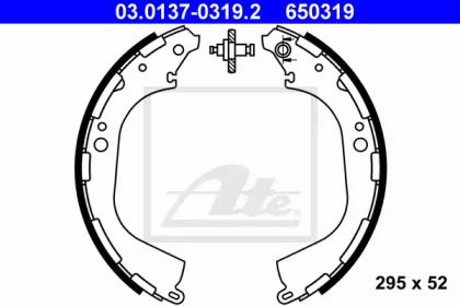 Барабанный тормозной механизм ATE для NISSAN PICK UP (D21) 2.4 4WD