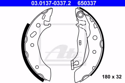 Барабанный тормозной механизм ATE для MAZDA 121 III (JASM, JBSM) 1.8 D