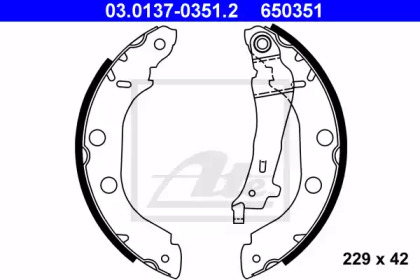 Барабанный тормозной механизм ATE для NISSAN KUBISTAR (X76) 1.5 dCi