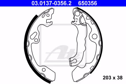Барабанный тормозной механизм ATE для FORD FOCUS седан (DFW) 1.8 16V