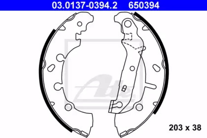 Барабанный тормозной механизм ATE для MAZDA 121 III (JASM, JBSM) 1.8 D