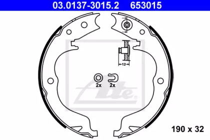 Тормоза ATE для PEUGEOT 4007 (GP_) 2.2 HDi