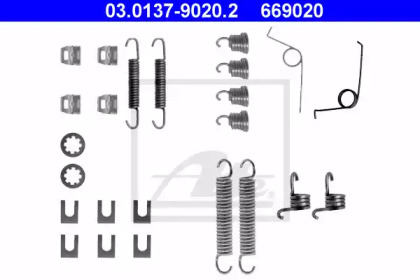 Барабанный тормозной механизм ATE для PEUGEOT 204 Break 1.3 D