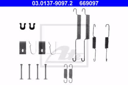 Барабанный тормозной механизм ATE для HONDA CIVIC I Shuttle (AN, AR) 1.5 4WD (AR)