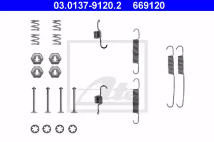 Барабанный тормозной механизм ATE для FORD FIESTA III (GFJ) 1.6
