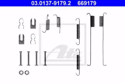Барабанный тормозной механизм ATE для MAZDA 121 III (JASM, JBSM) 1.8 D