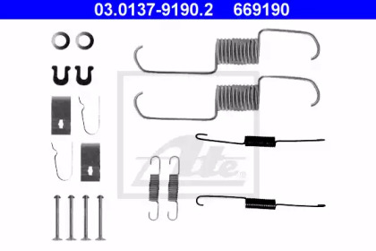 Барабанный тормозной механизм ATE для HONDA ACCORD IV (CB) 2.0 i 16V (CB3)