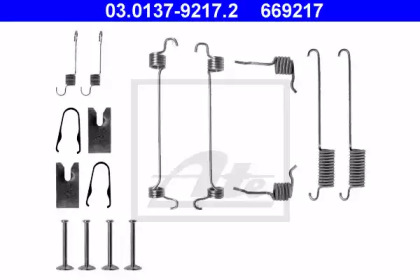 Барабанный тормозной механизм ATE для MAZDA 121 III (JASM, JBSM) 1.8 D