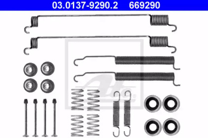 Барабанный тормозной механизм ATE для NISSAN PICK UP (D21) 2.4 4WD