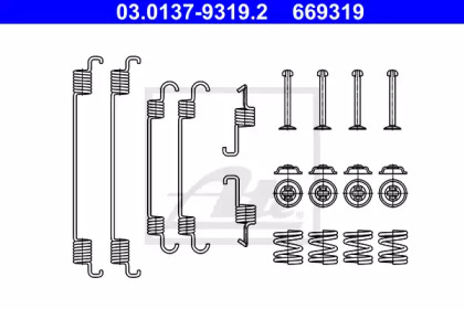 Барабанный тормозной механизм ATE для SUZUKI SX4 (EY, GY) 1.6 VVT 4x4 (RW 416)