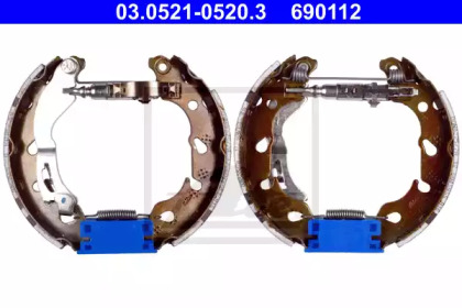 Тормозная колодка / накладка ATE для FORD KA (RU8) 1.2