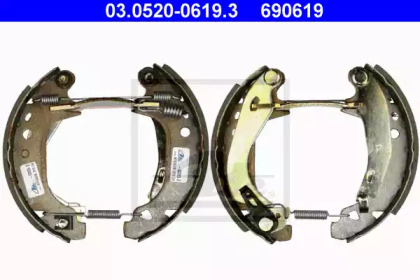 Тормозная колодка / накладка ATE для PEUGEOT 205 I (741A/C) 1.7 Diesel